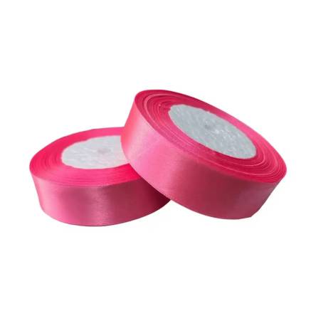 Satin ribbon 2.5 cm, pink (95)