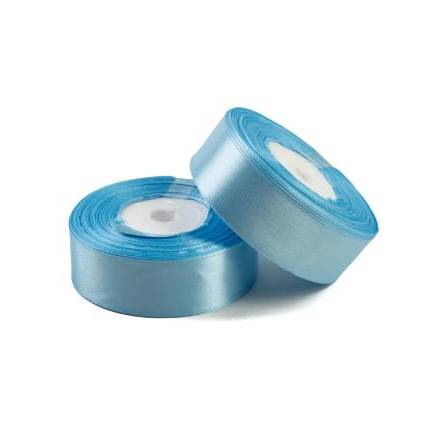 Satin ribbon 2.5 cm, blue (97)