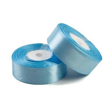 Satin ribbon 2.5 cm, blue (97)