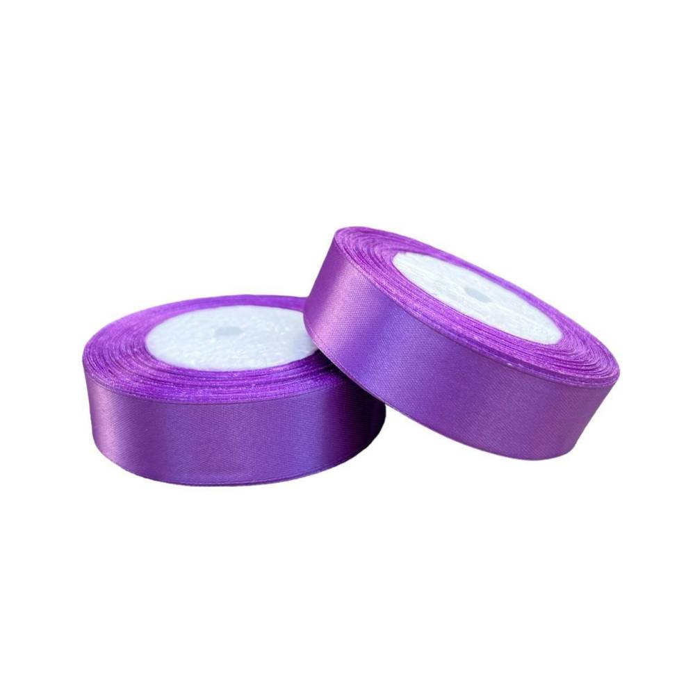 Satin ribbon 2.5 cm, purple (34)