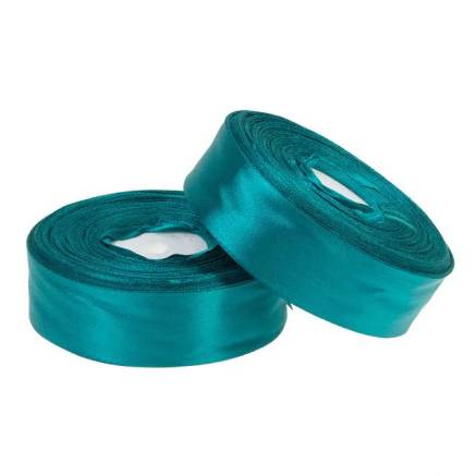 Satin ribbon 2.5 cm, turquoise (79)