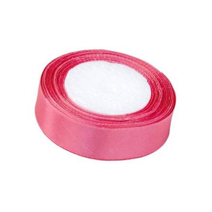 Satin ribbon 2.5 cm, coral (134)