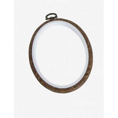 Oval wood-look embroidery hoops 17.5x13 cm, DMC (MV0034L/175)
