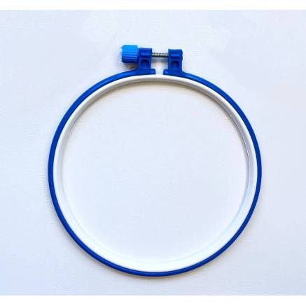 Plastic hoop with screw, diameter 14 cm
