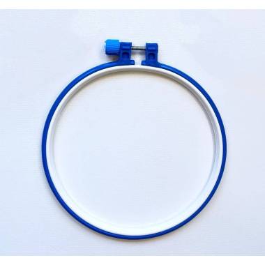 Plastic hoop with screw, diameter 14 cm