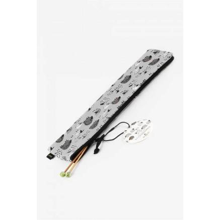 DMC Straight Knitting Needle Organizer, Grey U1979/grey