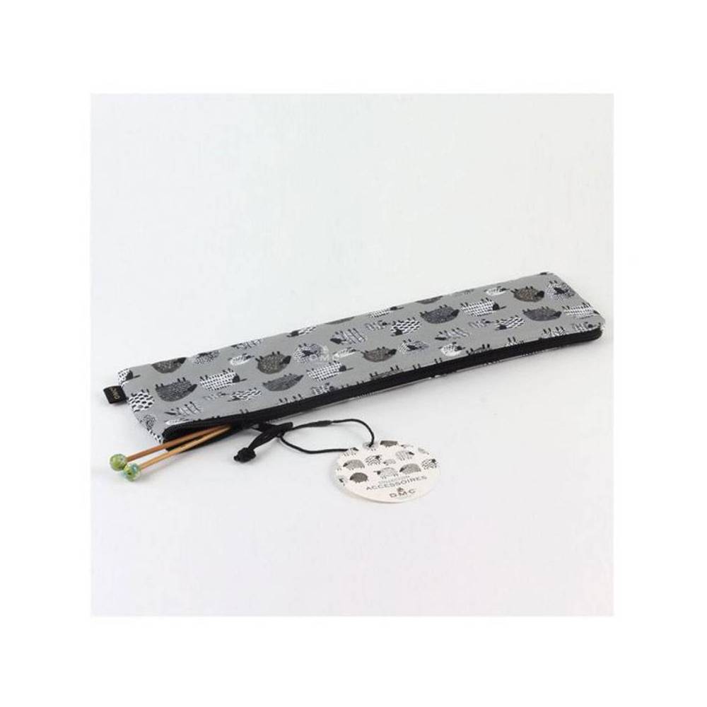 DMC Straight Knitting Needle Organizer, Grey U1979/grey DMC Straight Knitting Needle Organizer, Grey U1979/grey