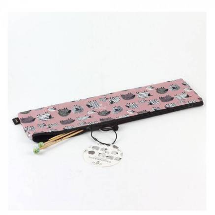 DMC Straight Knitting Needle Organizer, pink U1979/pink