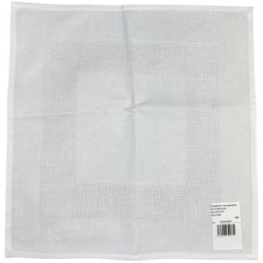 Napkin for embroidery, white 0.33*0.33 m
