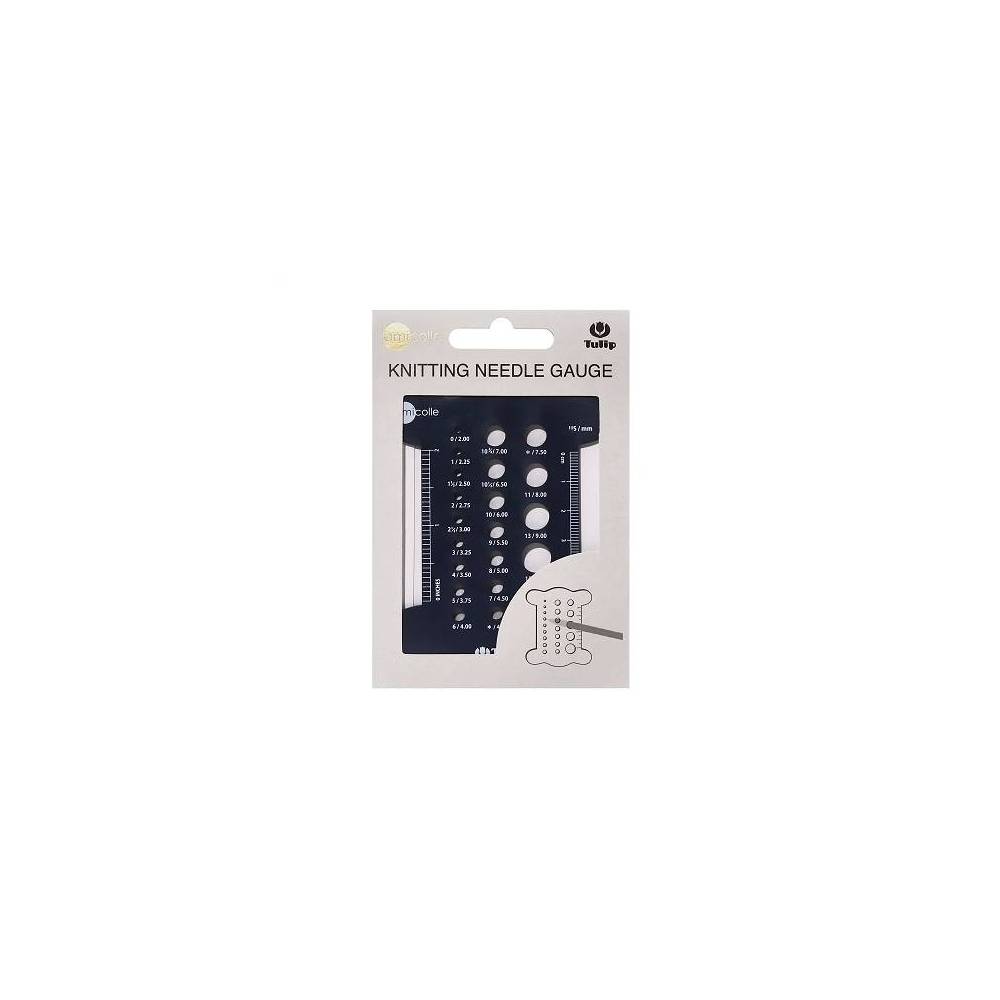 Knitting Needle Diameter Ruler (Dark Blue), Tulip AC-053e Knitting Needle Diameter Ruler (Dark Blue), Tulip AC-053e
