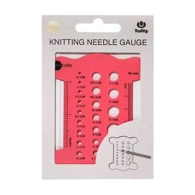 Knitting Needle Diameter Ruler (Pink) Tulip, AC-056e