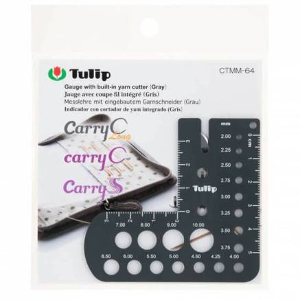 Лінійка для вимірювання діаметра спиць із різцем для ниток Tulip CTMM-64