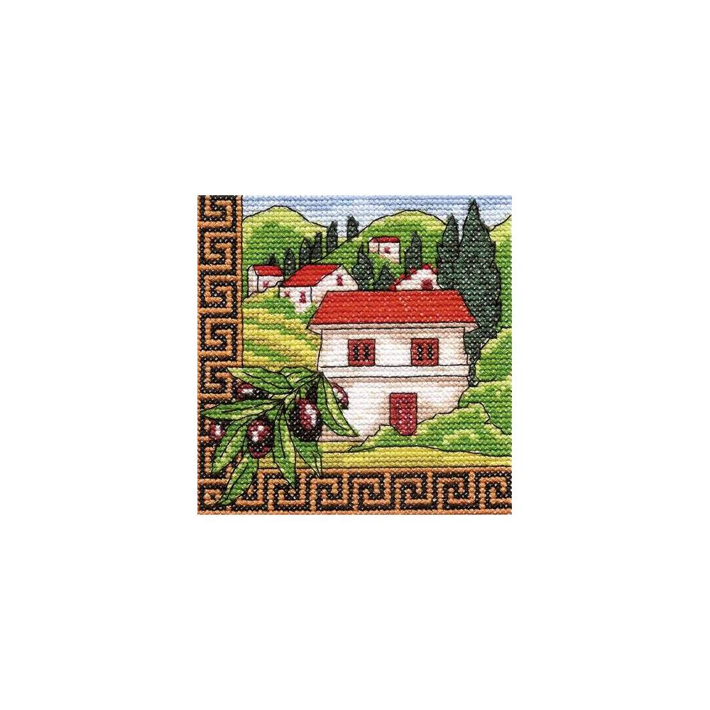 Cross Stitch Kit - Ukraine Hut Olives of Greece LADY 01277