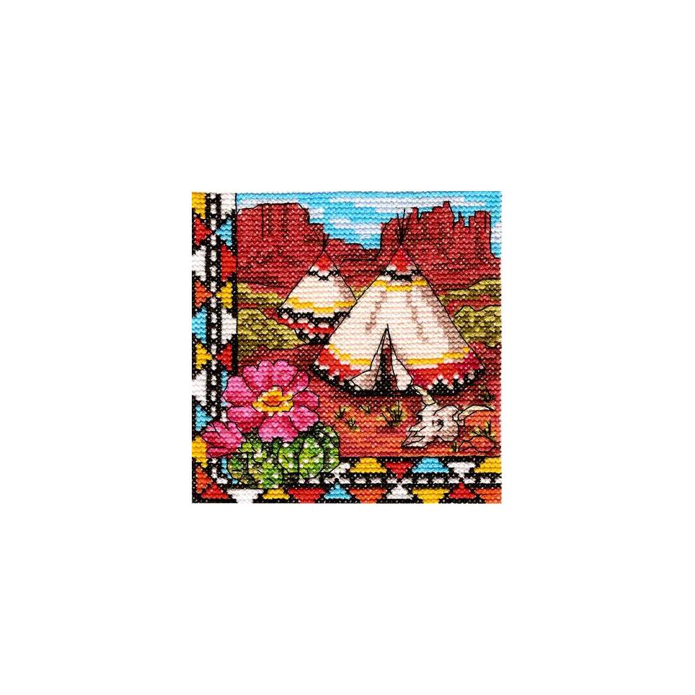 Cross Stitch Kit - Ukraine Hut North American Prairies LADY (01279) Cross Stitch Kit - Ukraine Hut North American Prairies LADY (01279)