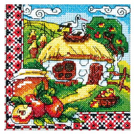 Cross Stitch Kit - Ukraine Hut Honey Spas, LADY (01302)