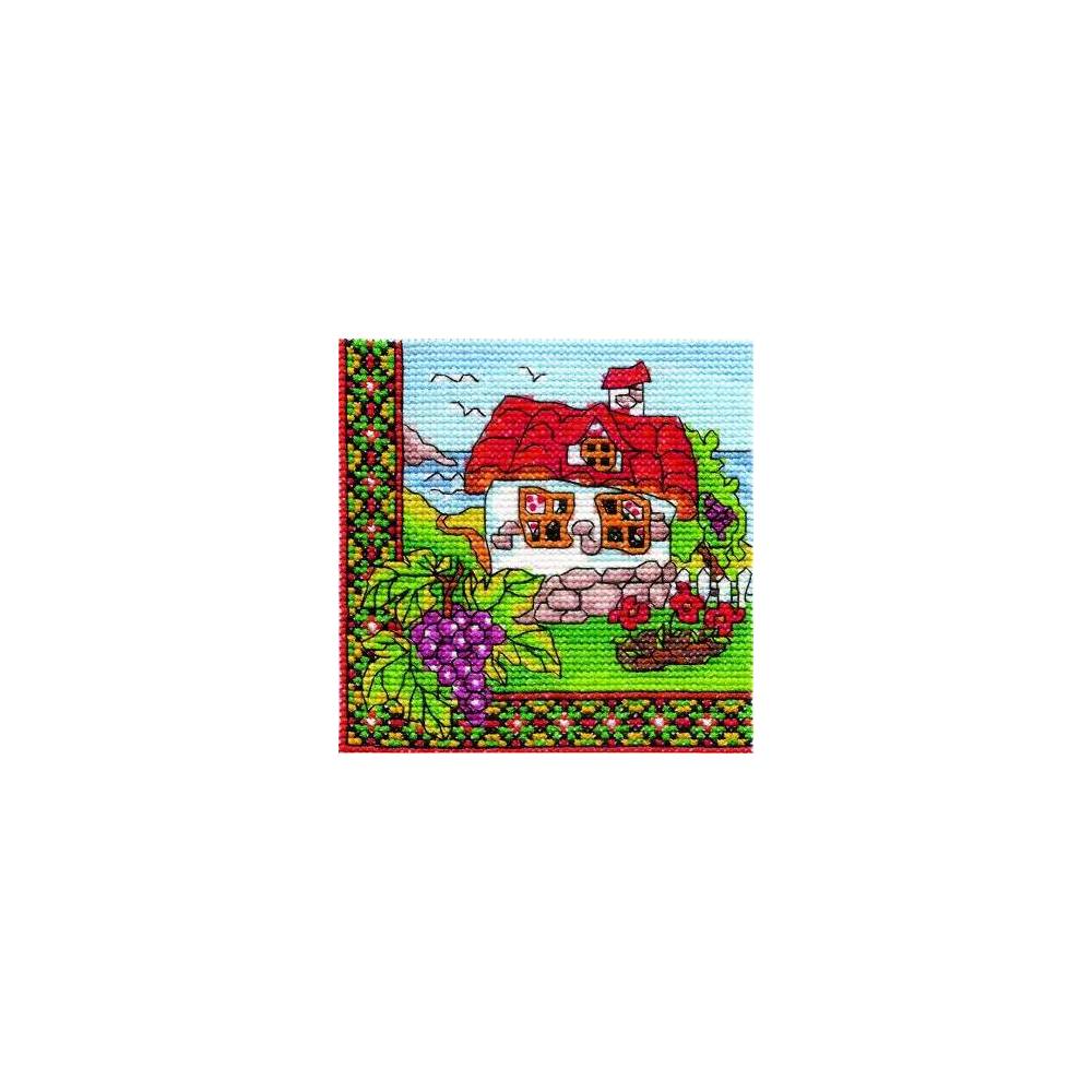 Cross stitch kit Hutka Grapes of Bessarabia, LADY (01297)