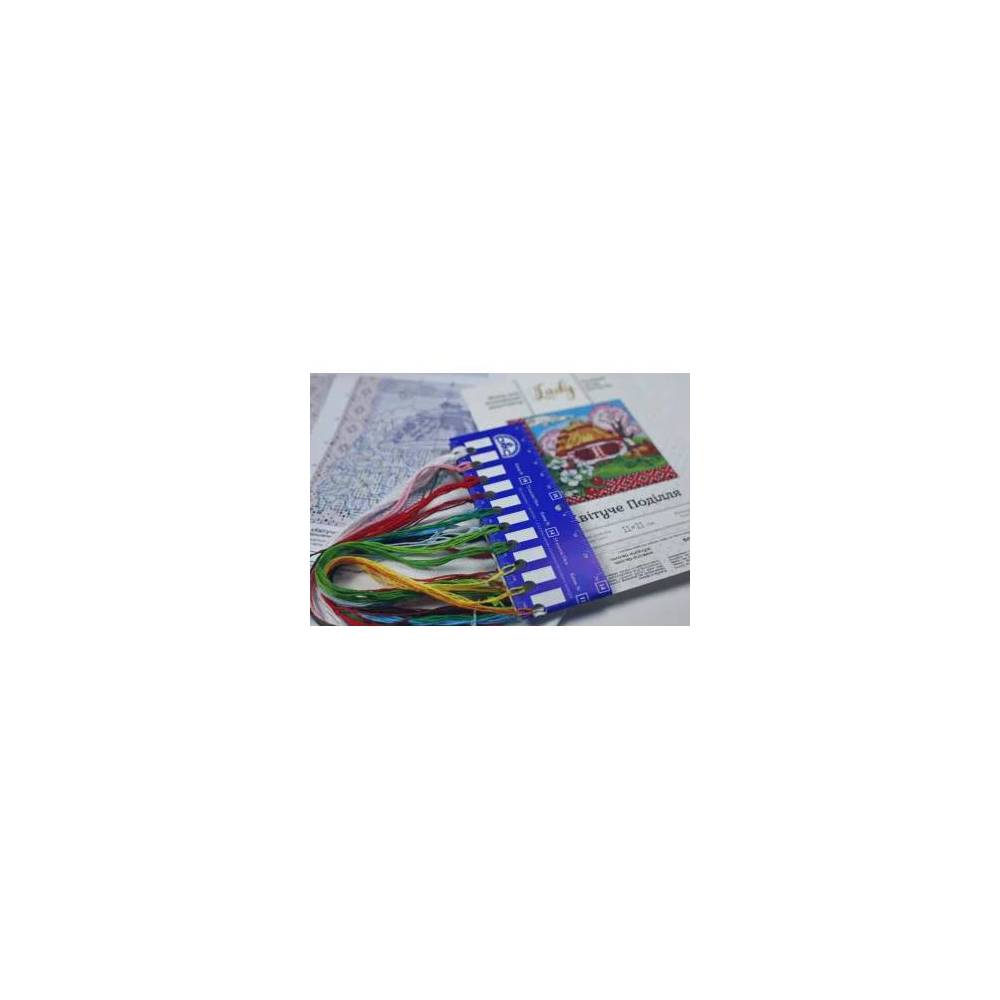 Cross Stitch Kit - Ukraine Hut Podolia in Bloom, LADY (01294)