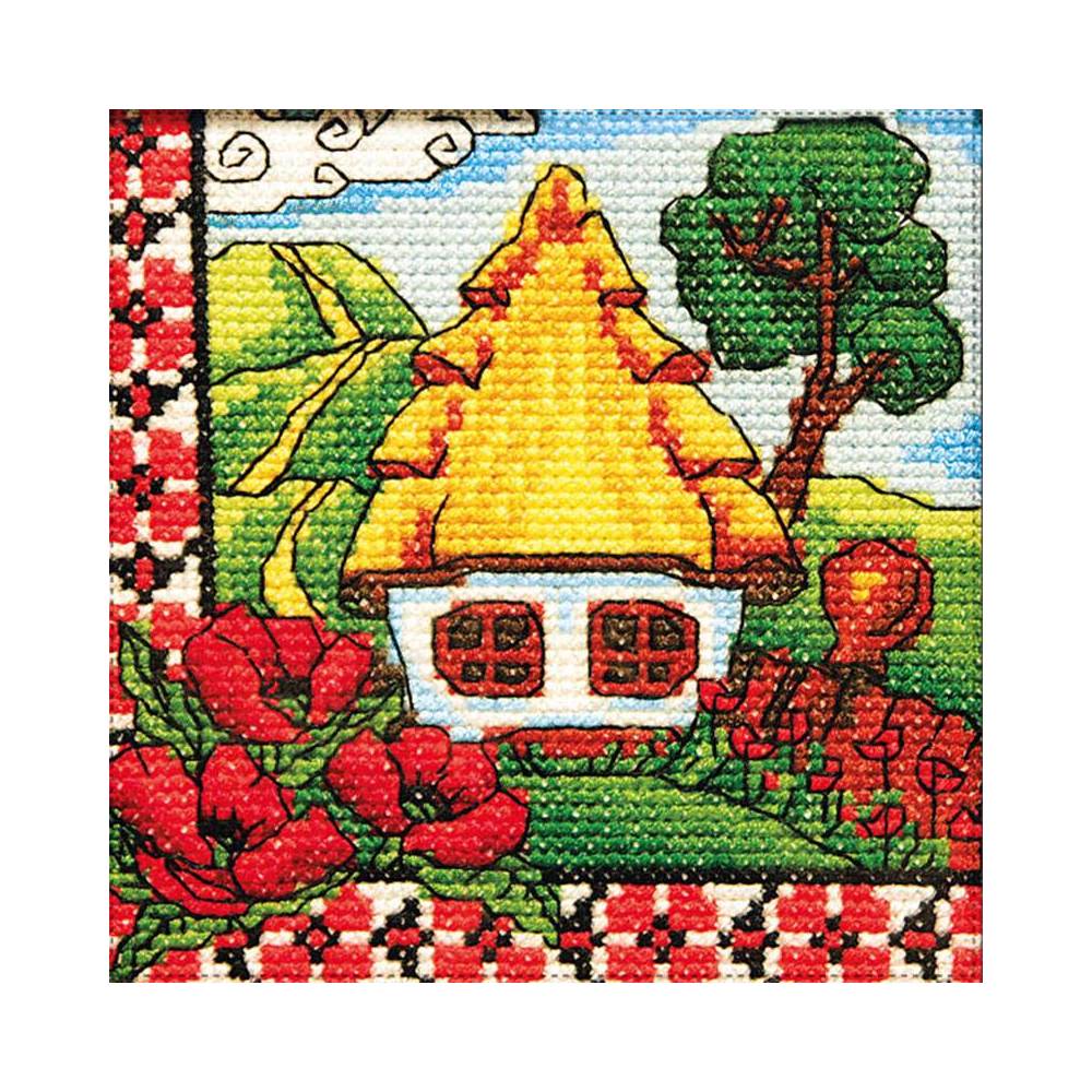 Cross Stitch Kit - Ukraine Hut Poppies of Polesia, LADY (01275) Cross Stitch Kit - Ukraine Hut Poppies of Polesia, LADY (01275)