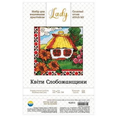 Cross Stitch Kit - Ukraine Hut Flowers of Sloboda, LADY (01274)