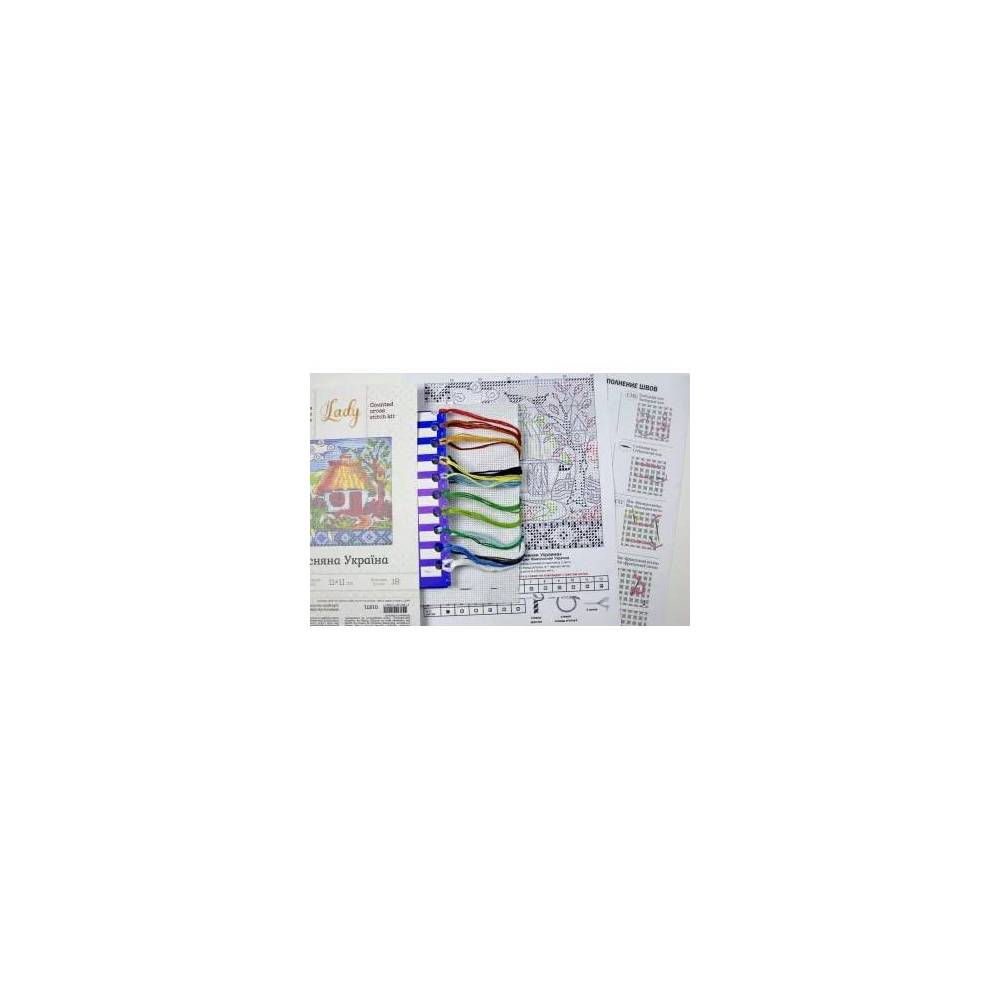 Cross Stitch Kit - Ukraine Hut Spring in Ukraine , LADY (01271)