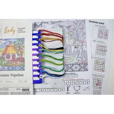Cross Stitch Kit - Ukraine Hut Spring in Ukraine , LADY (01271)