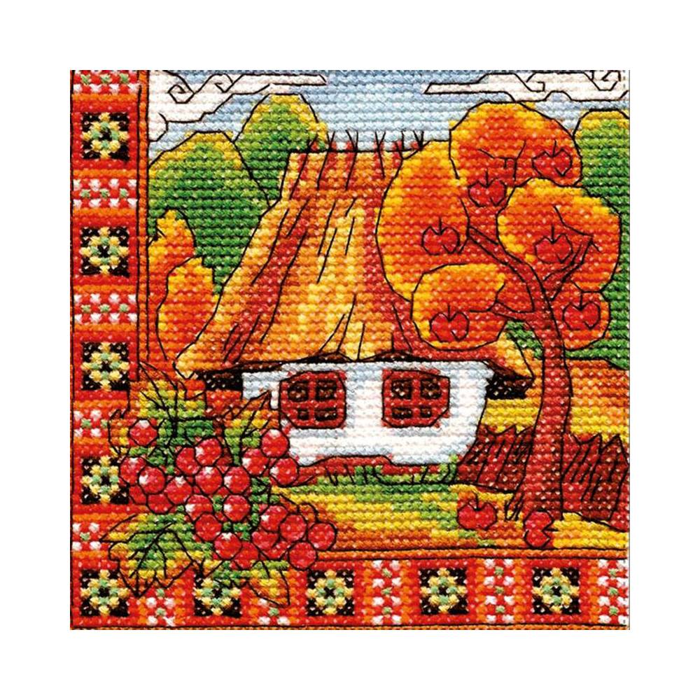 Cross Stitch Kit - Ukraine Hut Autumn Bucovina, LADY (01270) Cross Stitch Kit - Ukraine Hut Autumn Bucovina, LADY (01270)