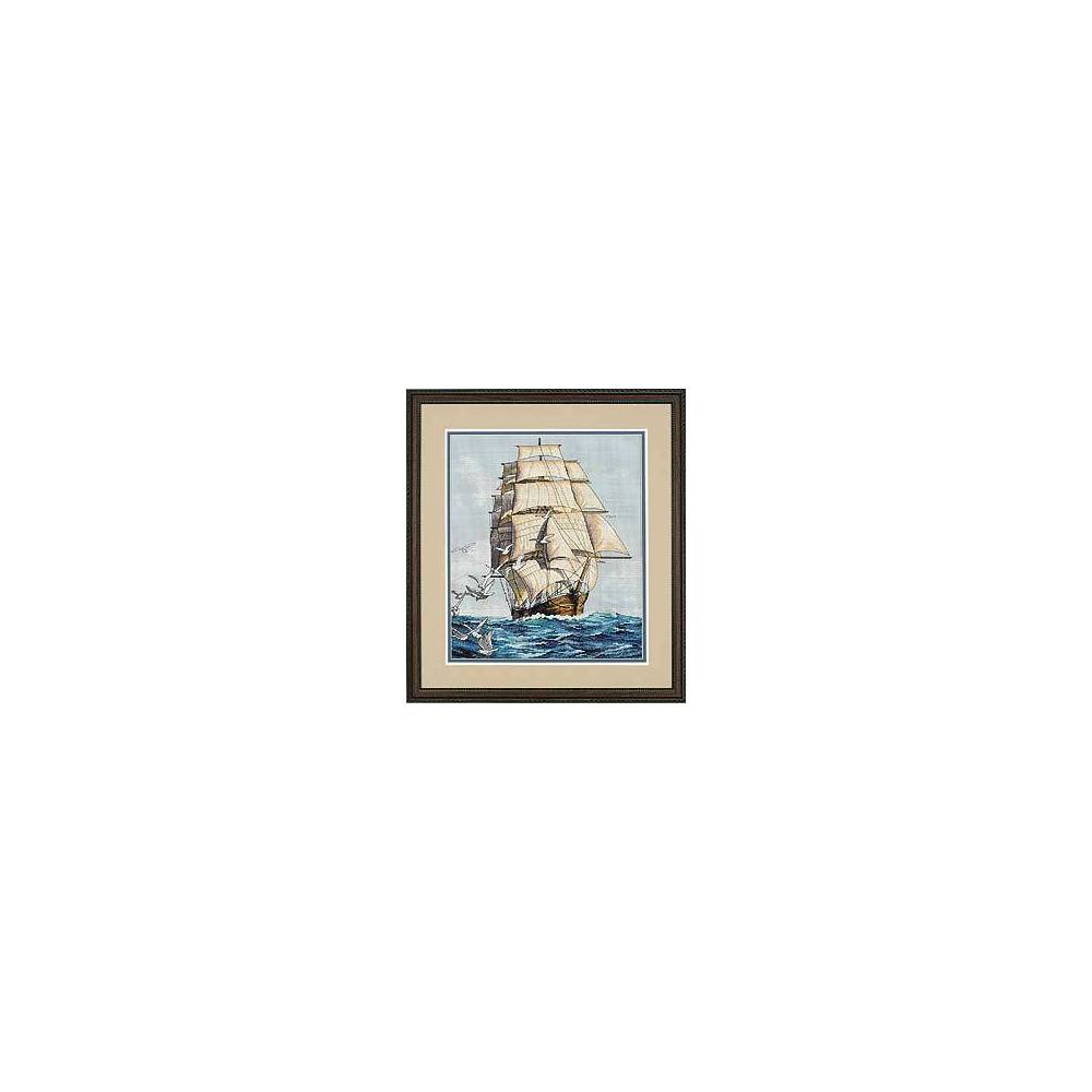 Cross Stitch Kit - Clipper Ship Voyage , Dimensions (03866)