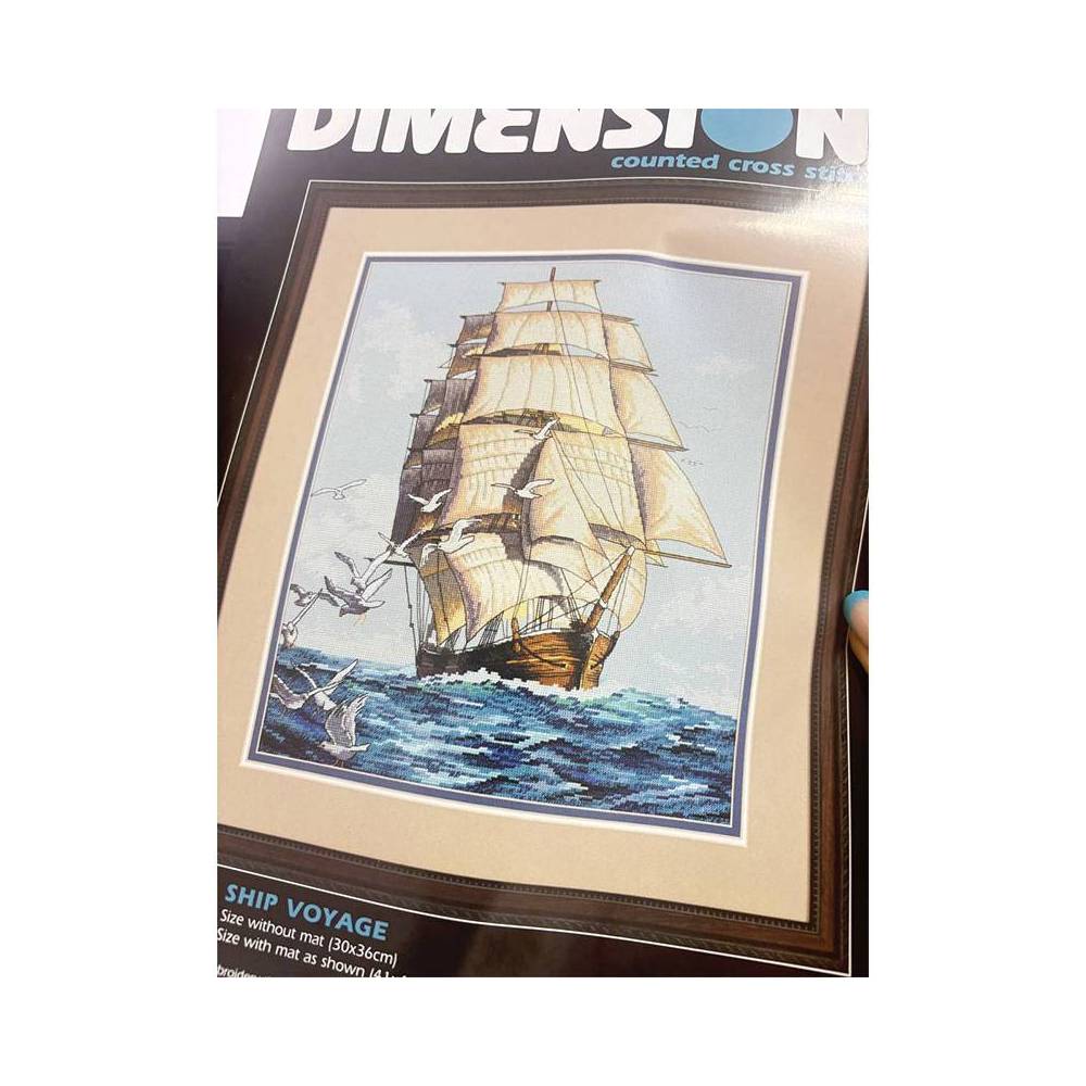 Cross Stitch Kit - Clipper Ship Voyage , Dimensions (03866)