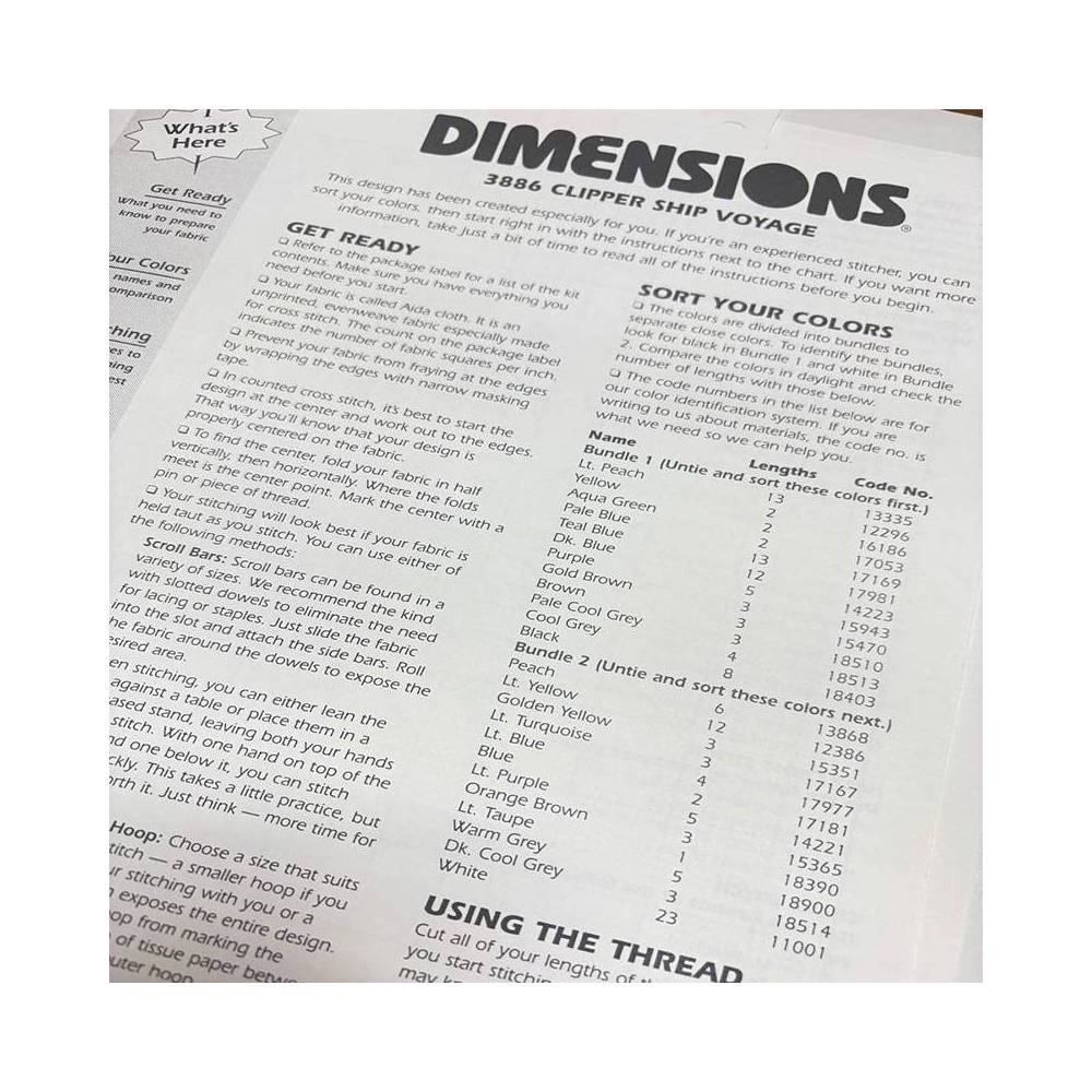 Набір для вишивання хрестиком Морська подорож, Dimensions (03866)