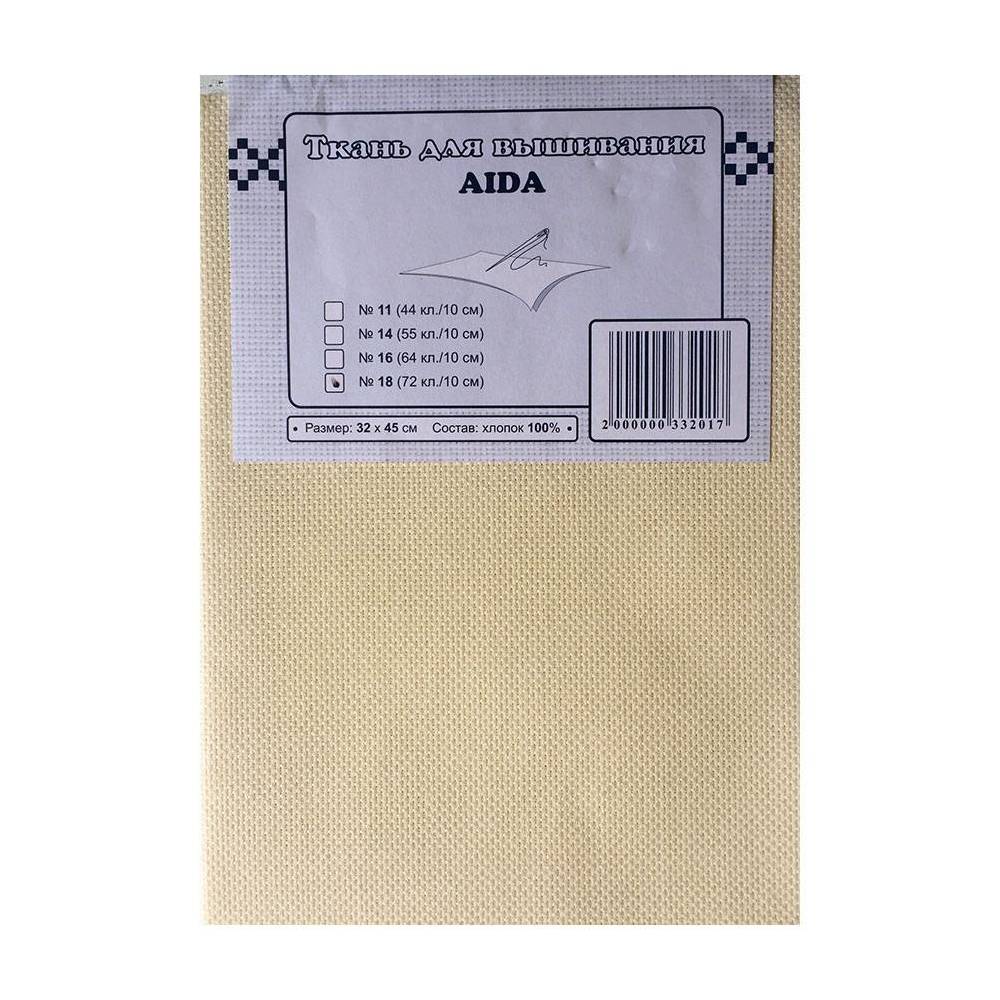 Канва для вишивання Aida 18 екрю (відріз 32*45 см), Угорщина