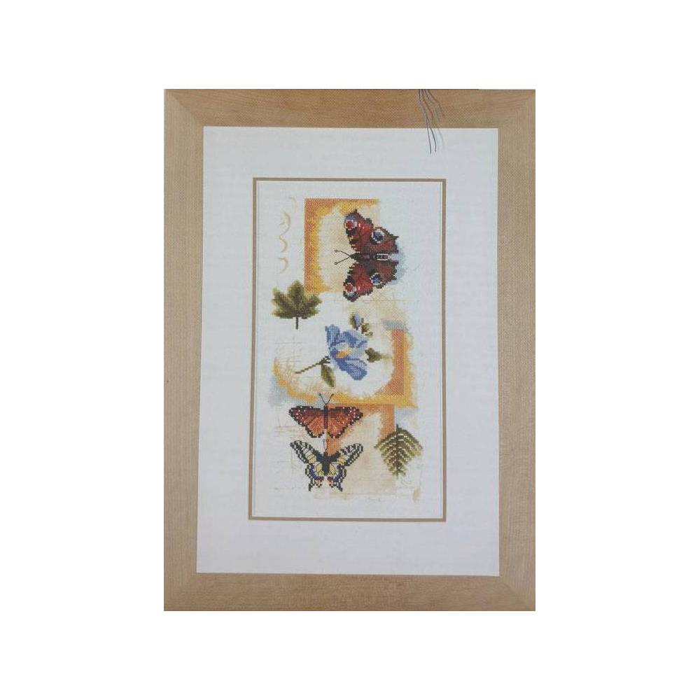 Cross Stitch Kit - Butterfly collage, Lanarte (34829) Cross Stitch Kit - Butterfly collage, Lanarte (34829)