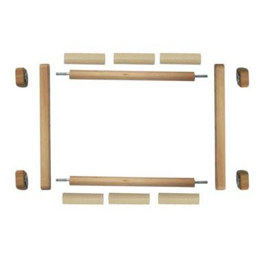Wooden tapestry hoop with clips 40х56 cm, Arabesque