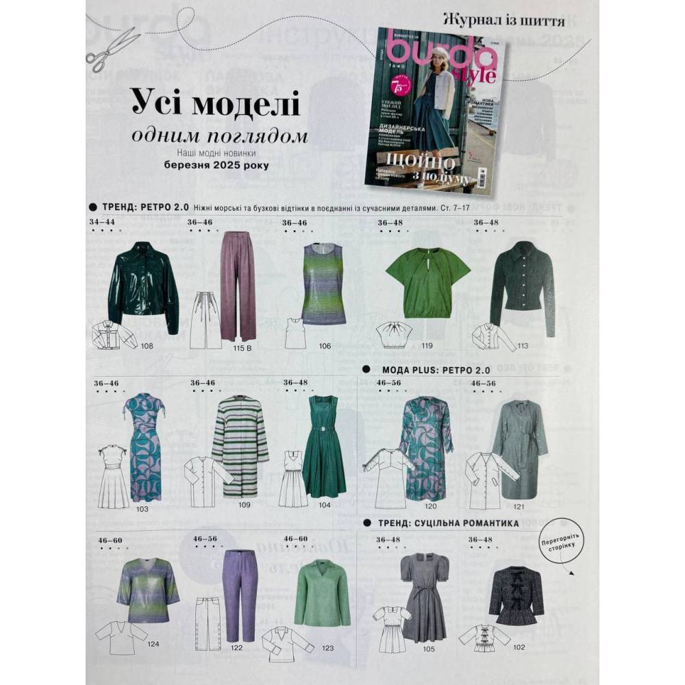 Sewing magazine (with patterns) Burda Style - Only from the catwalk 03/2025