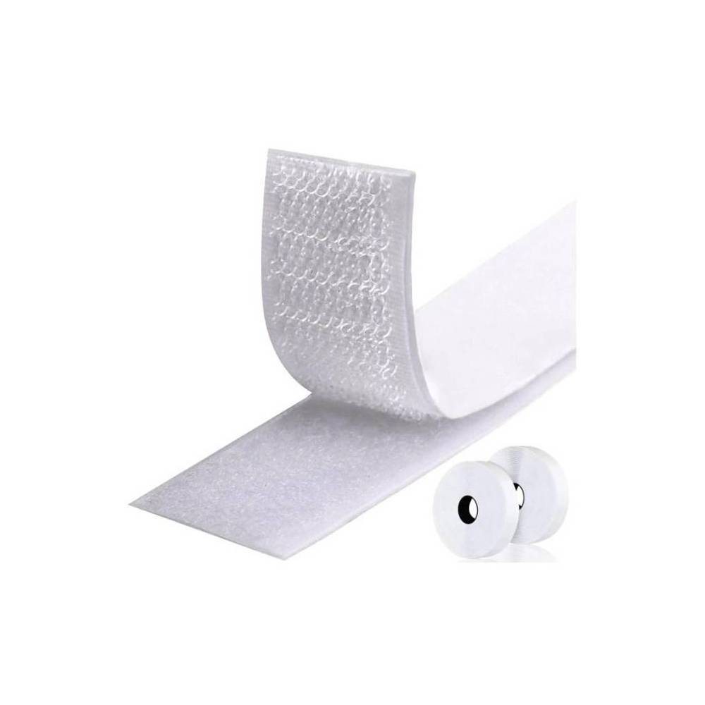 Velcro 2 cm, white, 1 meter