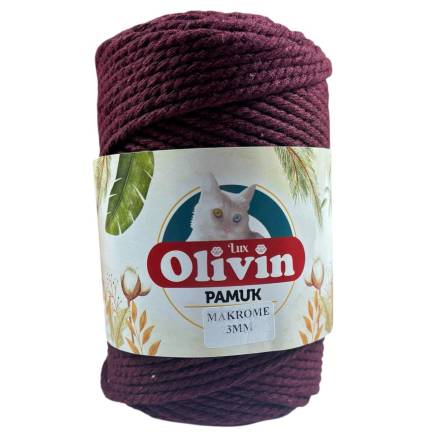 Хлопковый шнур TWIST Premium Yarns, бордовый (3519)