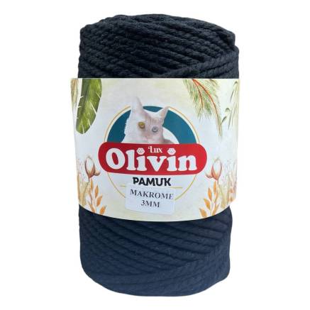 Cotton Cord TWIST Premium Yarns, Black (3520)