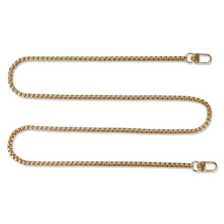 Bismarck chain 100 cm (4 mm width) gold, 2 cm carabiner