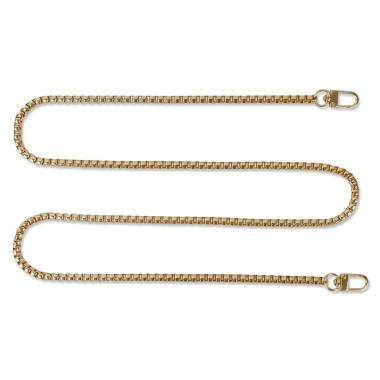 Bismarck chain 100 cm (4 mm width) gold, 2 cm carabiner