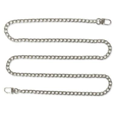 Anchor chain 100 cm (4 mm link width) silver, 2 cm carabiner