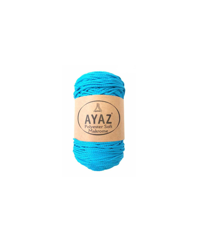 Polyester Soft Makrome AYAZ cord, blue (1235) Polyester Soft Makrome AYAZ cord, blue (1235)