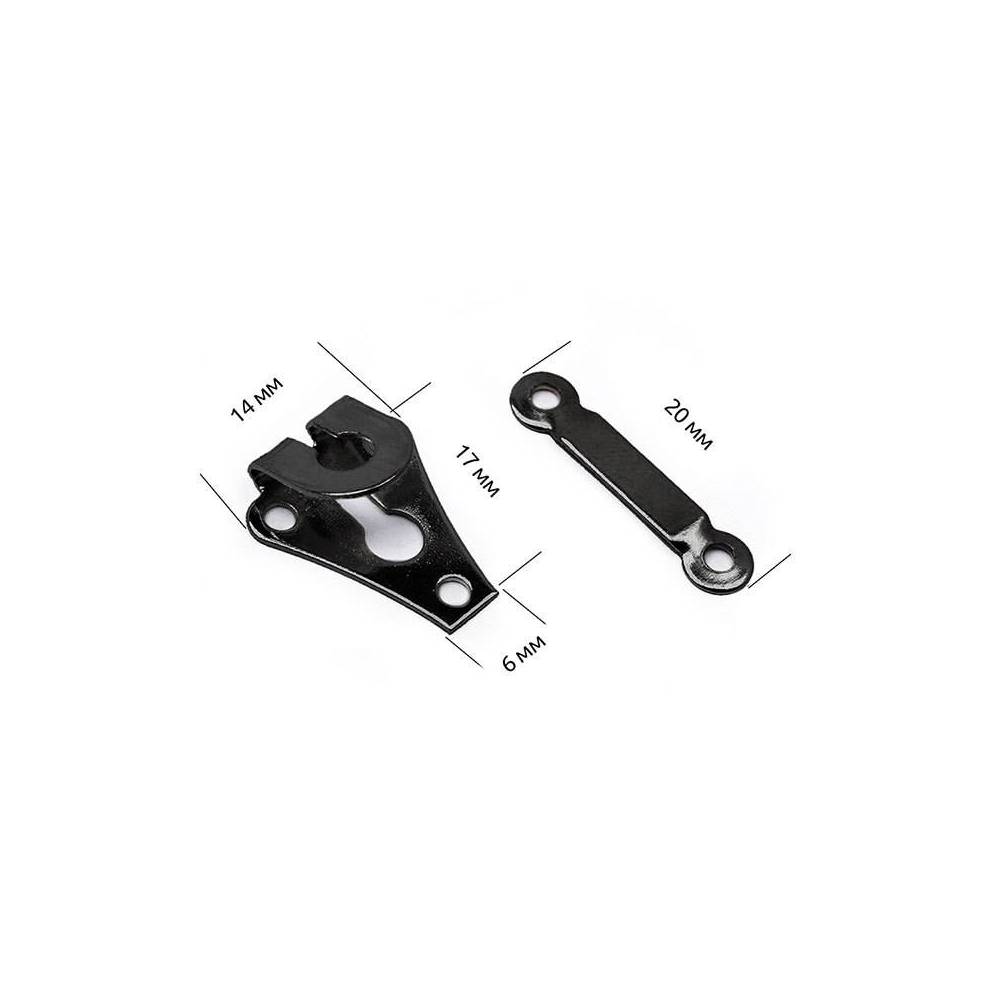 Trouser hook, black, 1 pc.