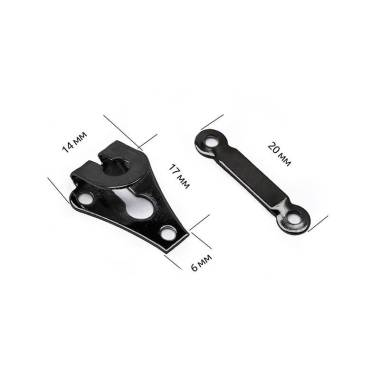 Trouser hook, black, 1 pc.