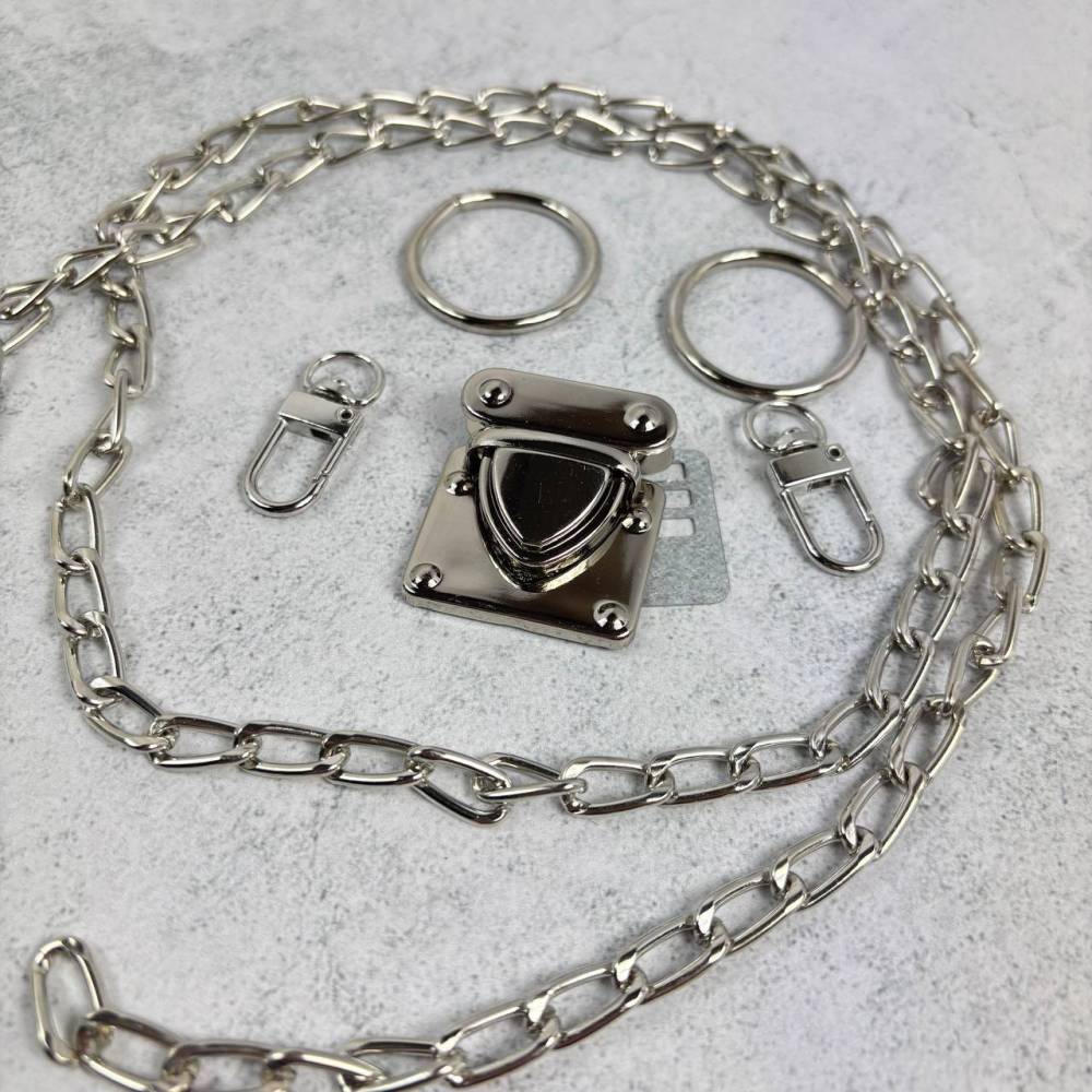 Set of accessories for bag, silver №2