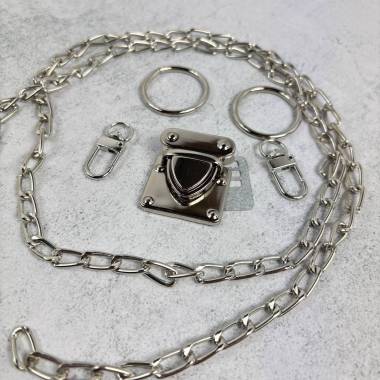 Set of accessories for bag, silver №2