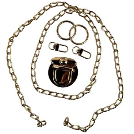 Set of accessories for bag, gold №2