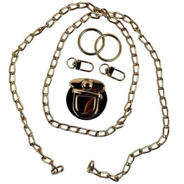 Set of accessories for bag, gold №2