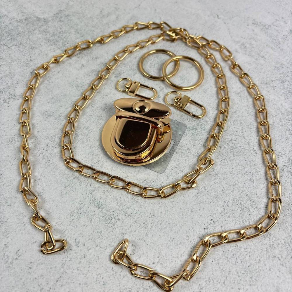 Set of accessories for bag, gold №2