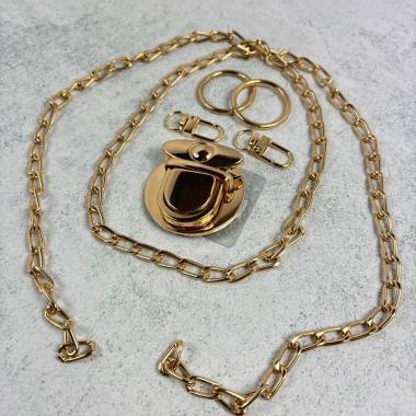 Set of accessories for bag, gold №2