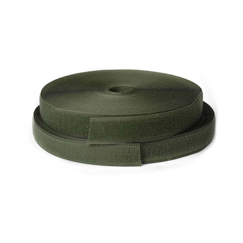 Velcro 2 cm, khaki, 1 meter