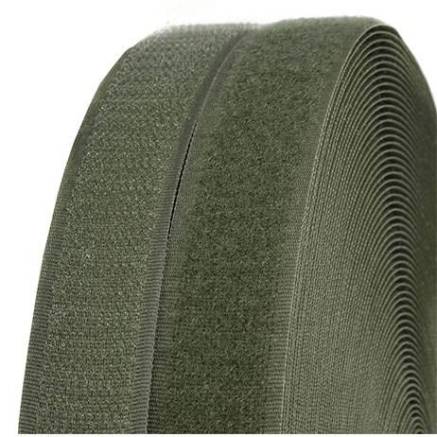 Velcro 2 cm, khaki, 1 meter